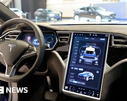 Tesla Model S self-driving car